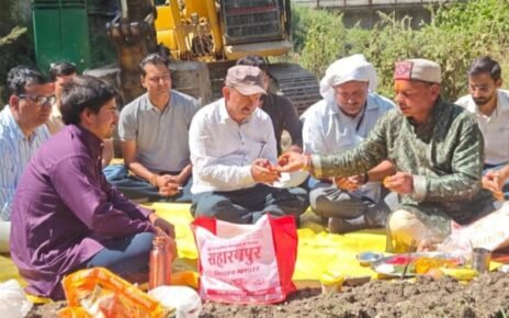 भू-धसाव आपदा प्रभावित जोशीमठ नगर में सुरक्षात्मक कार्यों की शुरुवात