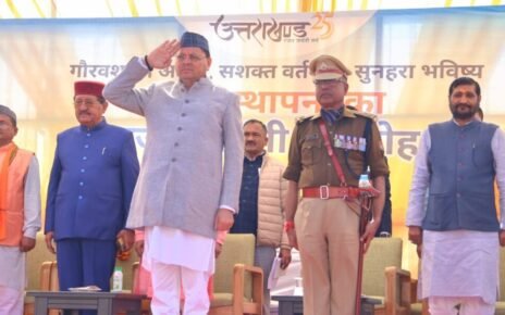 मुख्यमंत्री ने गैरसैंण में 142.25 करोड़ की विकास योजनाओं का लोकार्पण एवं शिलान्यास किया